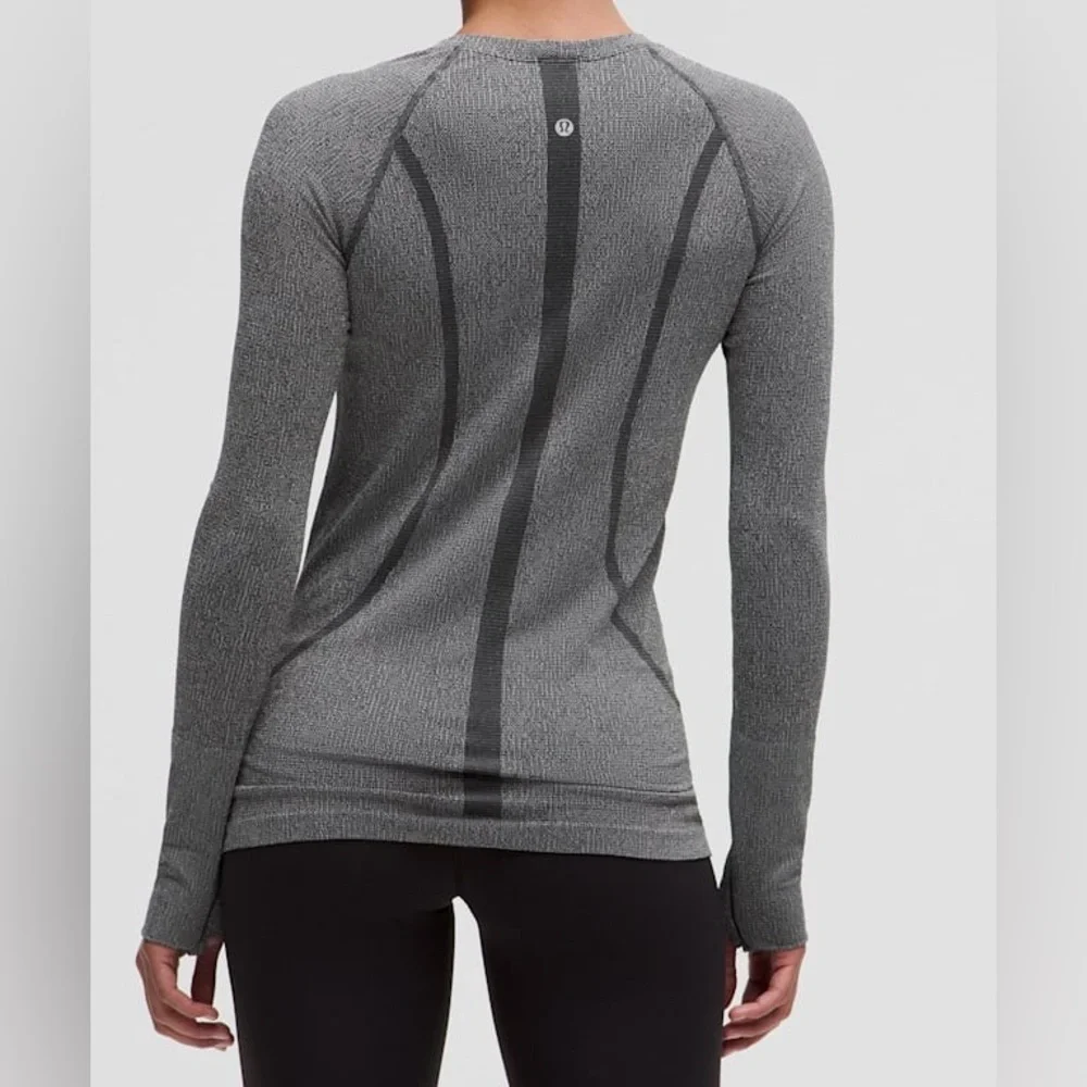 LuluLemon Swiftly Tech Long-Sleeve Glitter Shirt 2.0 Hip Length - Picture 2 of 6